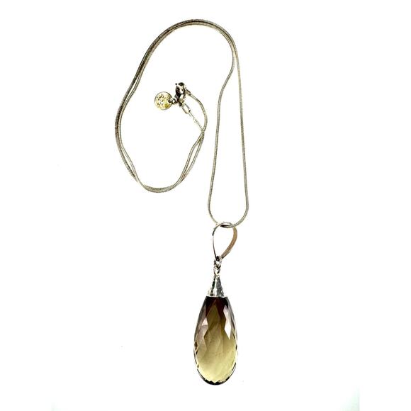Smokey Quartz Briolette Necklace - Picture 1 of 4